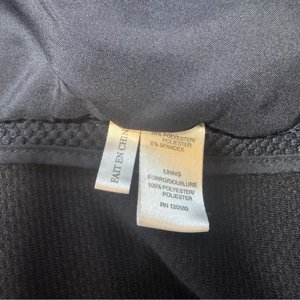 Amanda + Chelsea Navy Blue Textured Women's Blazer, Size Medium - Picture 8 of 10